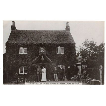 Jubilee Stamp House, North Bersted, Near Bognor, Sussex, RP Postcard.