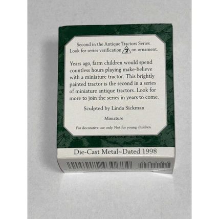 Hallmark Keepsake Miniature Ornament 1998 Antique Tractors #2 Collector Series