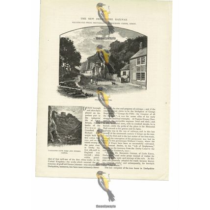 Stoney Middleton, Derbyshire, Book Illustration (Print), 1894