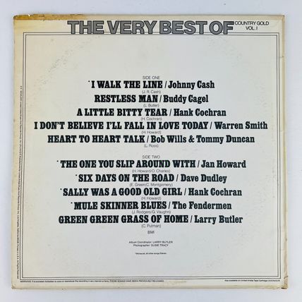 The Very Best Of Country Gold Vol 1 Vinyl LP Record Album UA-LA412-E