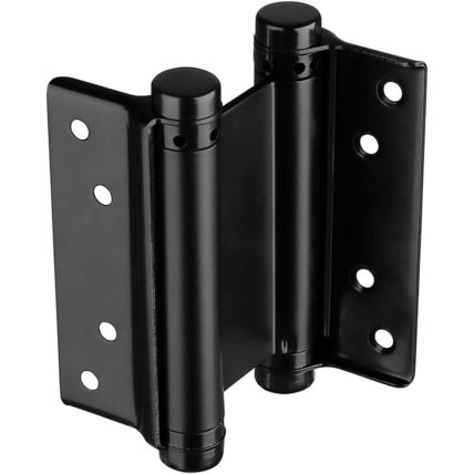 Stainless Steel Door Swing Hinge,4 Pack 4Inch Black Matte Self Closing Double Ac