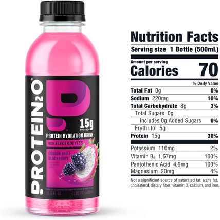 Protein2O 15G Whey Protein Isolate Hydration Drink, 350Mg of Electrolytes, Vitam