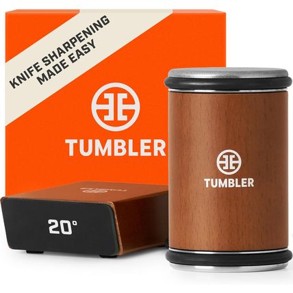 The Original Tumbler Rolling Knife Sharpener™ - Ultimate Fathers Day Gift - Knif