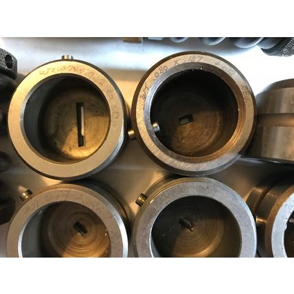 LOT 3 SETS WILSON THIN RECTANGLE PUNCHES & DIES WT .062X.750,.080X.18,.076,AD