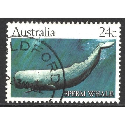 AUSTRALIA 1982: WHALES - 24c SPERM WHALE USED (G5)