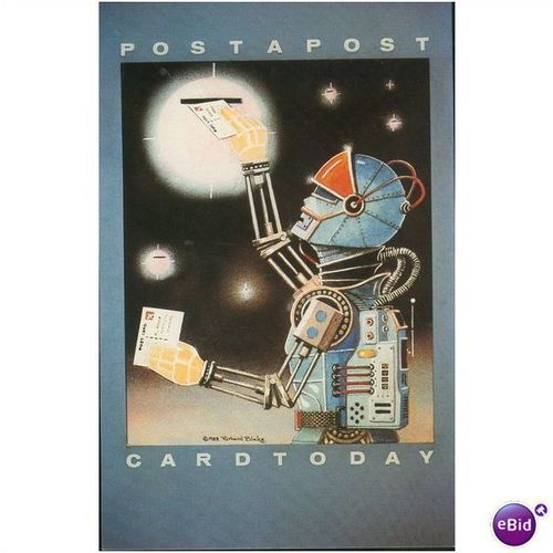 GB Postcard 1989 - Robo Postapost - Card Today - x 4