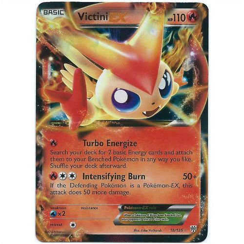 Pokemon Black & White Plasma Storm - #18/135 - Victini-EX Holo