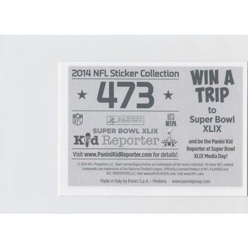 2014 Panini NFL Sticker Collection #473 International Series 49ers vs Broncos
