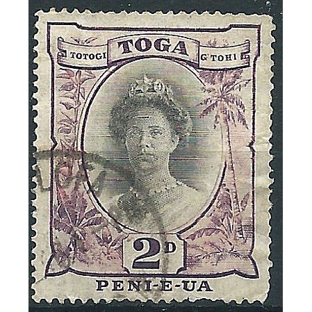 Tonga 1942 SG76 2d Black & Purple Fine Used .. ..