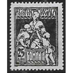 Zm Mi 11: 25 b. black Postal Tax: 'Charity', wmk. Wz. 4, comb p. 13½:13¾