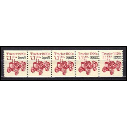 2127b 7.1c Tractor Fine MNH Dry Gum PNC 1/5 X0860