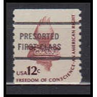 1816a 12c Liberty Torch Fine MNH Dry Gum PreSort CA0940