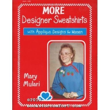 More Designer Sweatshirts with Applique Designs for Women [21293]