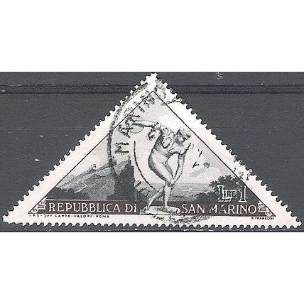 San Marino 1953 Michel 493 O Cote (2006) 0.20 Euro Lancer du disque Cachet rond
