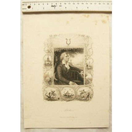 Vintage engraving - Schiller