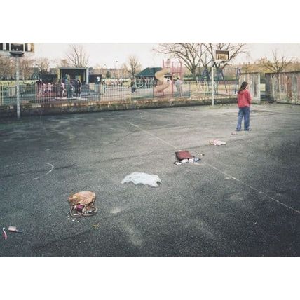 Toy Doll After Playground Robbery UNIQUE London Photo Agency Art Postcard