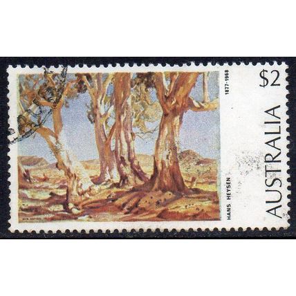 Australia 1974 Paintings - Red Gums of the Far North, Hans Heysen $2 Used
