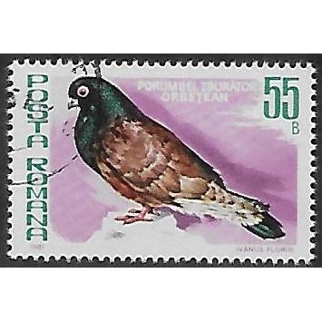 Mi 3778: 55 b. multicoloured Pigeon