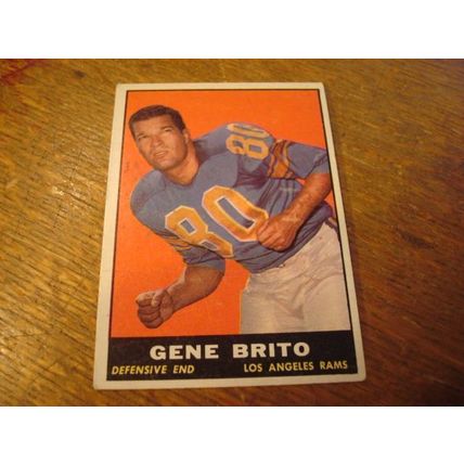 1961 Topps, GENE BRITO, #54, Los Angeles Rams