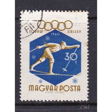 HUNGARY 1960 WINTER OLYMPIC GAMES 30f USED SG1657