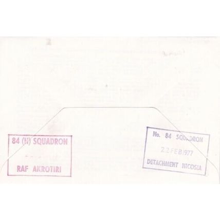 GB 1977 A.W.Beauchamp-Proctor 60th anniv of 84 Squadron Cover Special cancel VGC