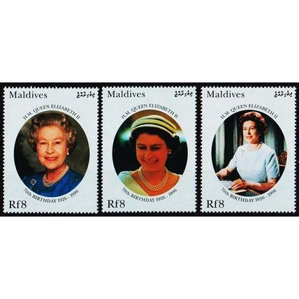 Maldives. 1996 Complete Set (3 Vals) S.G.2489/2491 Unmounted Mint