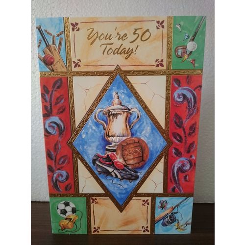 50th birthday card - You're 50 Today! - 06