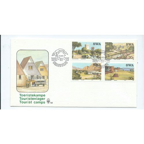 south west africa stamps set. sg479 sg 479 used fdc first day cover tourism