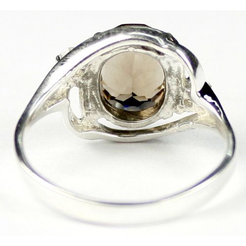 Smoky Quartz, 925 Sterling Silver Ladies Ring, SR021