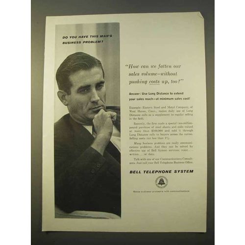 1963 Bell Telephone Ad - Fatten Our Sales Volume