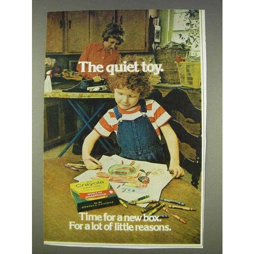 1977 Crayola Crayons Ad - The Quiet Toy