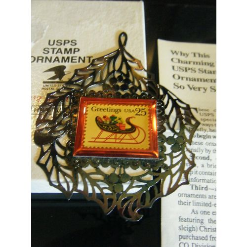 1989 USPS Stamp Ornament - Item 8812 (Contemporary) - 1st in Series - Limited Ed
