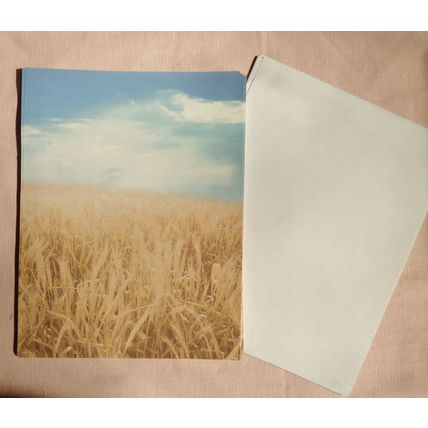 Wheat Field Letterhead Paper Stationery 65 Pieces Craft Note Designer Printer