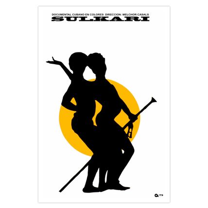 Movie Poster decor for Cuba film SULKARI.Sexy Dance art.Home room design art