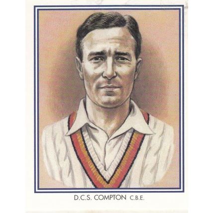 DCS Compton Middlesex Cricket Club Cricketer Rare Cigarette Card