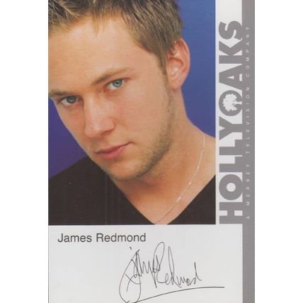 James Redmond Hollyoaks Vintage Official Rare Cast Card Photo