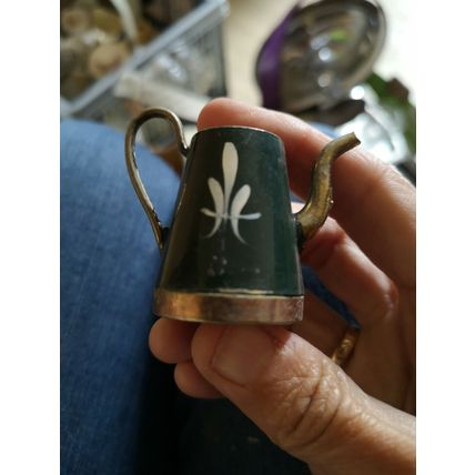 Minature Painted Coffee Pot