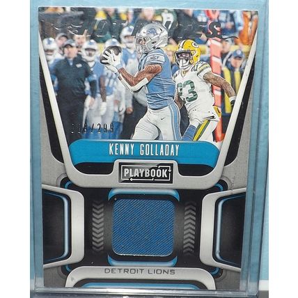2020 Playbook KENNY GOLLADAY (Lions) Hot Routes Jersey card #HR-KG 89/299
