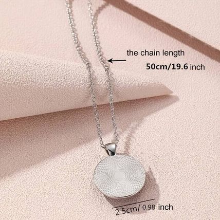 Bohemian Eye Bear Palm Lucky Clover Grass Pattern Glass Round Pendant Necklace