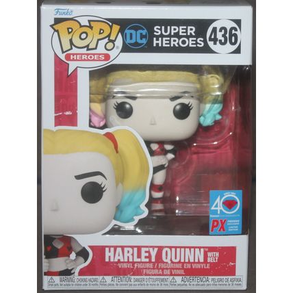 Funko POP! DC Super Heroes Harley Quinn with Belt #436 Vinyl Figure in Box