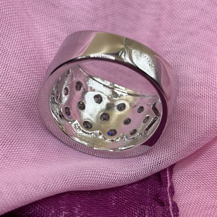 Elegant Band Ring Paved Full Of Shining Zirconia #779