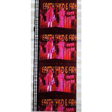 EARTH WIND & FIRE. Pk MTP - A029c. 1 STRIP OF 5 - 35MM FILM CELLS. A rare strip
