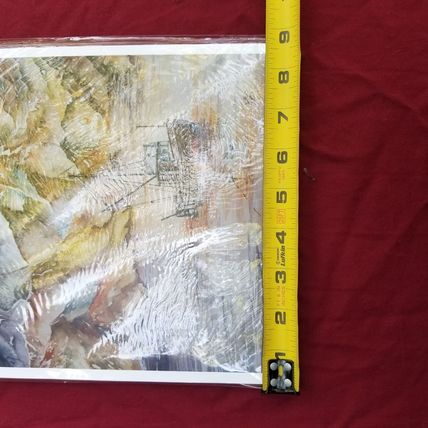 NWOT Watercolor Print + Mountains + Boat