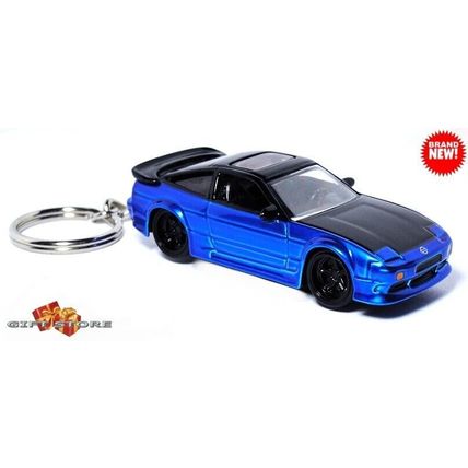 RARE KEYCHAIN BLUE BLACK NISSAN 180SX/240SX CUSTOM Ltd EDITION GREAT GIFT