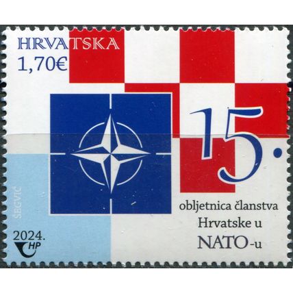 Croatia. 2024. 15th Anniversary of Croatia's Membership in NATO (MNH **) Stamp