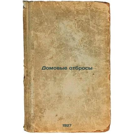 Domovye otbrosy. In Russian /Household waste