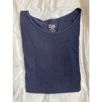 1 Kmart Discontinued Basic Editions Woman's 4X Soft T-Shirt 100% Cotton Navy New