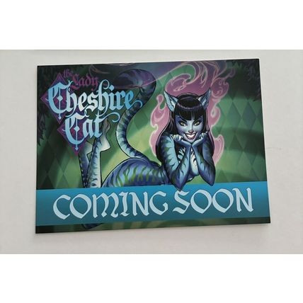 J Scott Campell Fairytale Fantasies & Cheshire Cat Promo Card