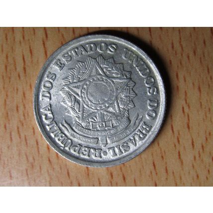 Brazil Brasil 1958 2 Cruzeiros Coin
