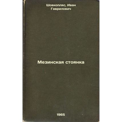 Mezinskaya stoyanka. In Russian /Mezina parking lot